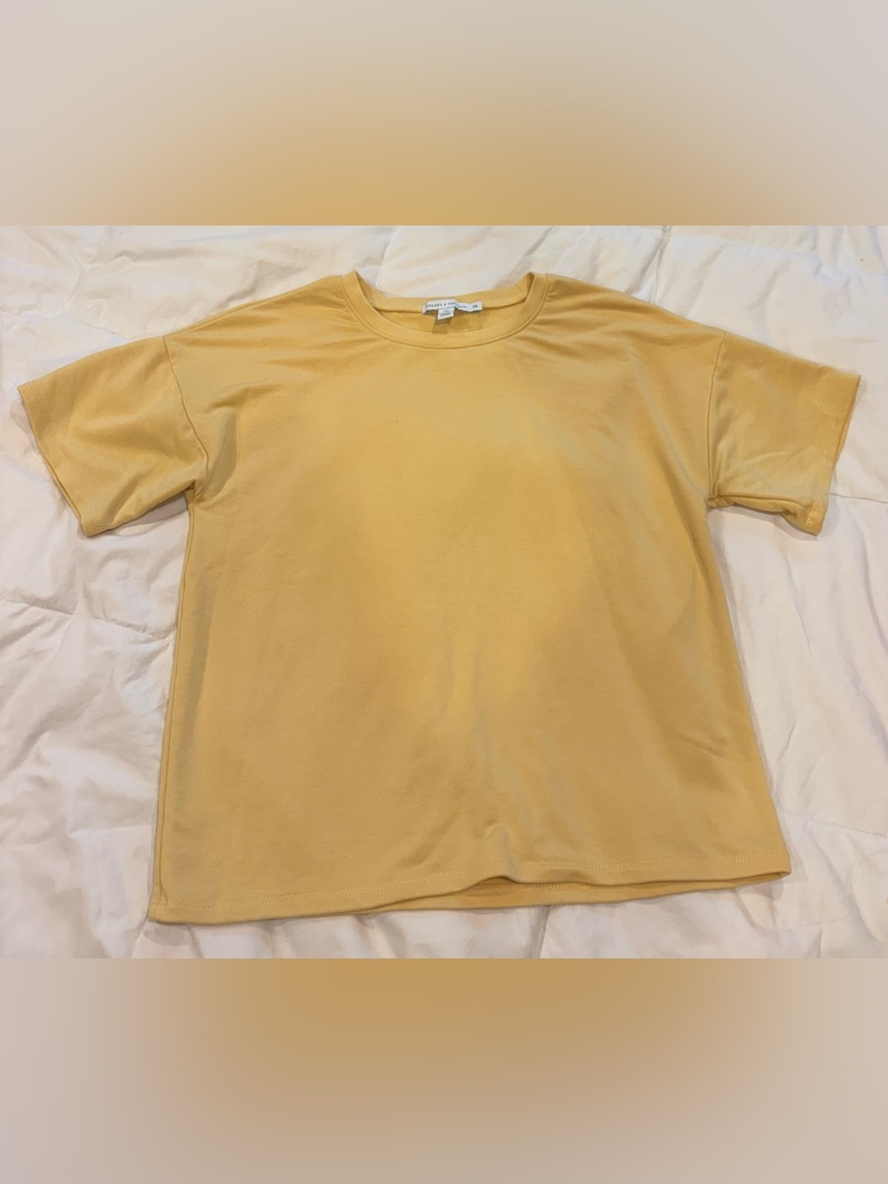 Threads 4 Thought XS Oversized Butter Yellow Soft Tee